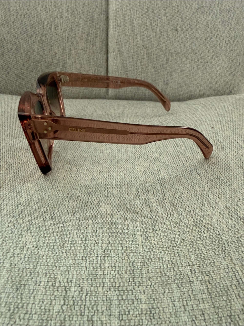 Celine Pink Square Oversized Sunglasses Celine CL40130I 72T - Picture 3 of 5
